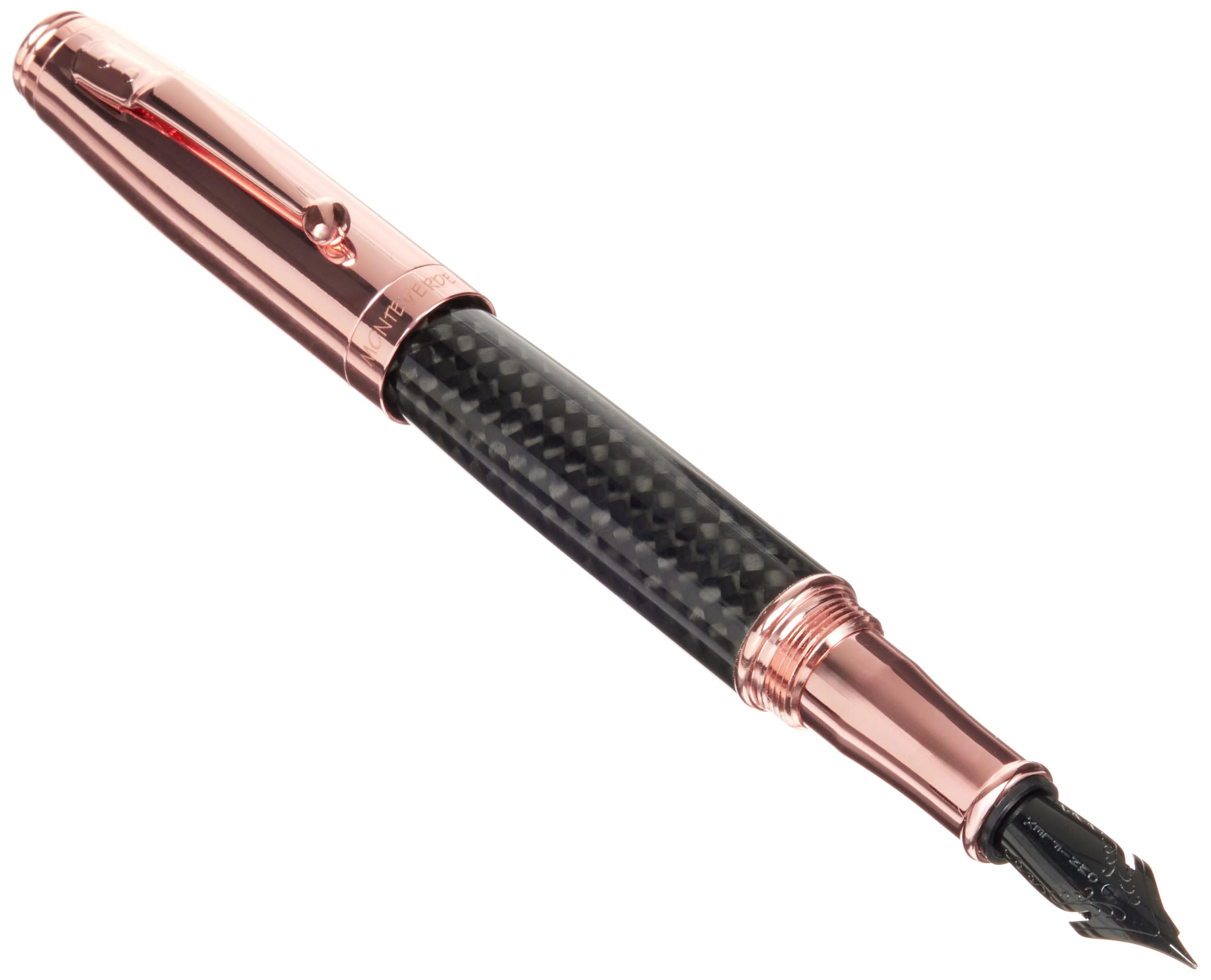 Amazon | Monteverde Invincia ローズゴールド 万年筆 オムニ